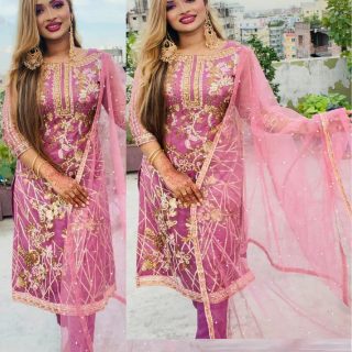 Soft Georgette 4 Pieces Set (unstitched) (Copy)