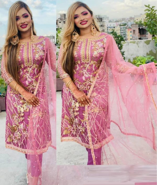 Soft Georgette 4 Pieces Set (unstitched) (Copy)