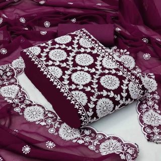 New digeiner indian Tissu all over Ambutari work four pieces collection for women ( 4 pieces)